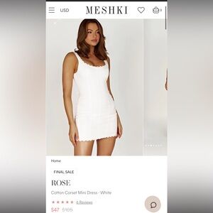 Meshki size Medium dress. Never been worn, tags still on!